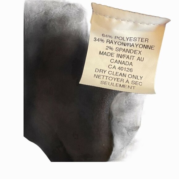 Zokai Black Cut Off Dark Academia 3/4 Sleeve Back Zip Dress M - Picture 8 of 8